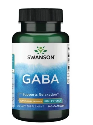GABA 500mg, 100 Cápsulas, Swanson