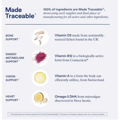 Essential for Men, Multivitamínico para Homens 50+, 60 Cápsulas Sabor Menta, Ritual