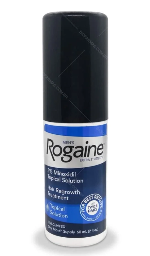 Rogaine Força Extra, Minoxidil 5%, Tratamento Capilar de 1 Mes, 60ml