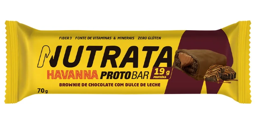 Barra de Proteína Protobar, Sabores, 3 Unidades 70g Cada, Nutrata