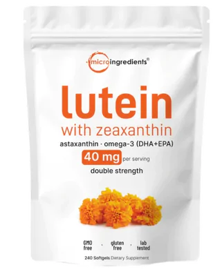 Luteína 40mg e Zeaxantina, 240 Cápsulas, Micro Ingredients