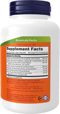 TestoJack 200, 120 Cápsulas, Now