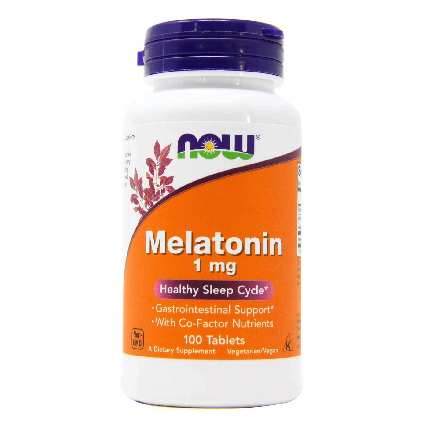 Melatonina, 1mg, 100 Comprimidos, Now