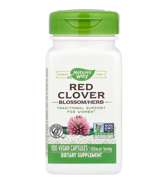 Red Clover, Trevo Vermelho 800mg, 100 Cápsulas, Nature's Way
