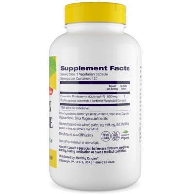 Quercetina Phytosome, Quercefit. 500mg, 120 Cápsulas, Healthy Origins