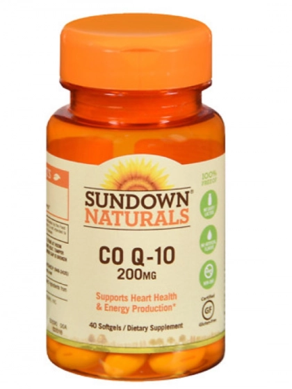 Coenzima CoQ10, 200mg Q-Sorb, 40 Cápsulas, Sundown