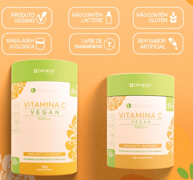 Vitamina C Vegan, 30 Comprimidos, Bioroots