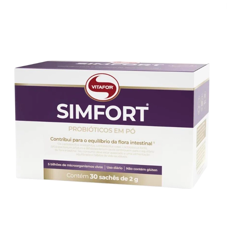 SIMFORT, Probióticos em Pó, 30 Sachês, 2g, Vitafor