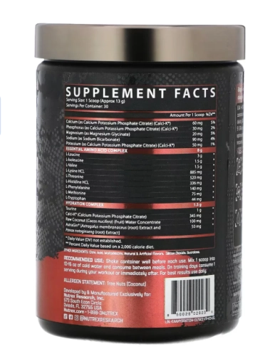 EAA+ Hidratação, 375g Sabor Ponche de Frutas, Nutrex