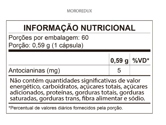 Moro Redux, 500mg, 60 Cápsulas, QualyNutri
