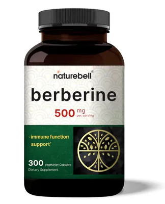 Berberina 500mg, 300 Cápsulas, NatureBell