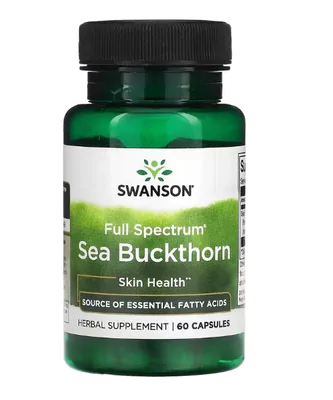 Full Spectrum Sea Buckthorn, Espinheiro Marítimo, 60 Cápsulas, Swanson