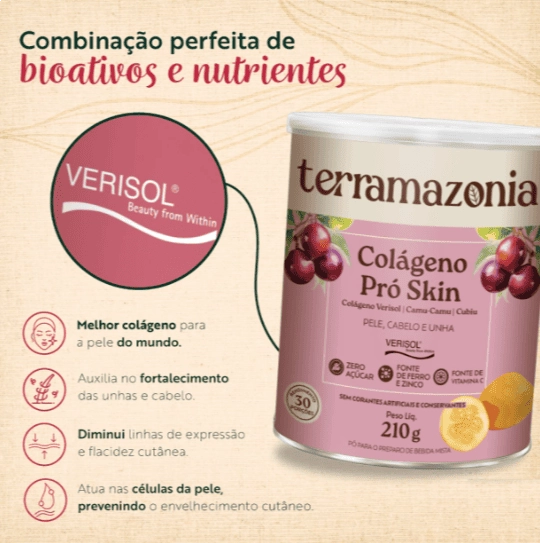 Colágeno Pró Skin, 210g, Terramazonia