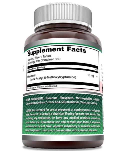 Melatonina 10mg,  360 Comprimidos, Amazing Formulas