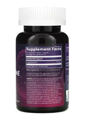 Pregnenolona, 50 mg, 60 Cápsulas, MRM Nutrition