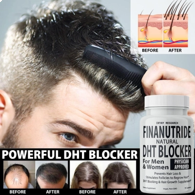 Finanutride, Bloqueador Natural de DHT para Crescimento Capilar, 30 Cápsulas, Ixyay Research