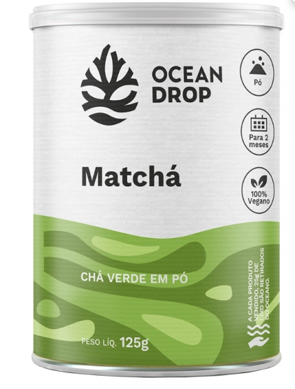 Matchá em Pó, 125g, Ocean Drop