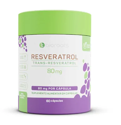 Trans Resveratrol, Grape Extract, 80mg, 60 Cápsulas, Bioroots