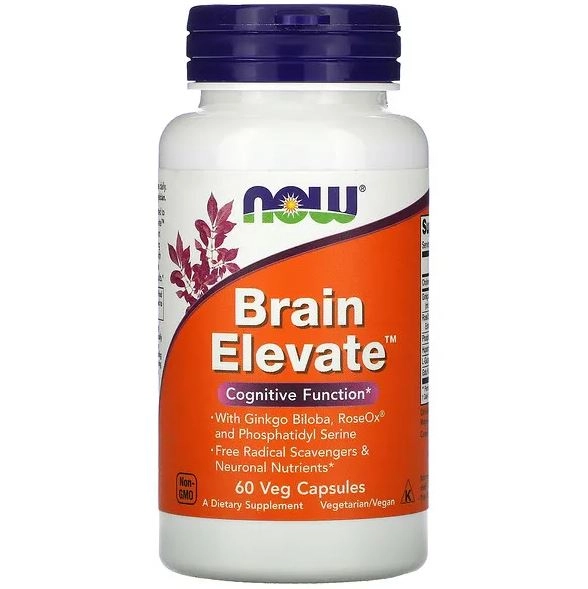 Brain Elevate, 60 Cápsulas, Now