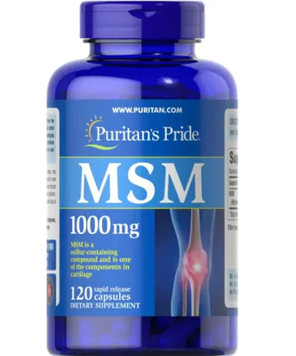 MSM, Metilsulfonilmetano, 1000mg, 120 Cápsulas, Puritan's Pride