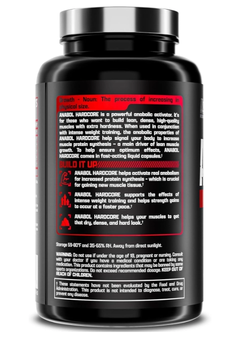 Anabol Hardcore, Ativador Anabólico Construtor muscular, 60 Comprimidos, Nutrex