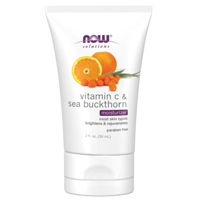 Hidratante de Vitamina C  e Espinheiro do Mar, Iluminação e Rejuvenescimento, 59ml, Now
