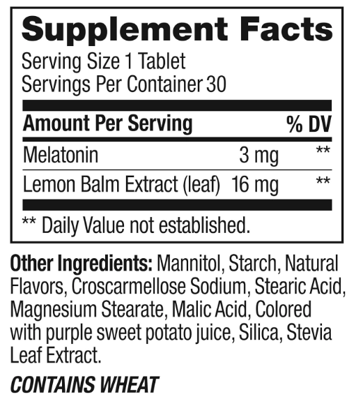 Melatonina 3mg, 30 Comprimidos Fast Dissolve, Sabor Morango, OLLY