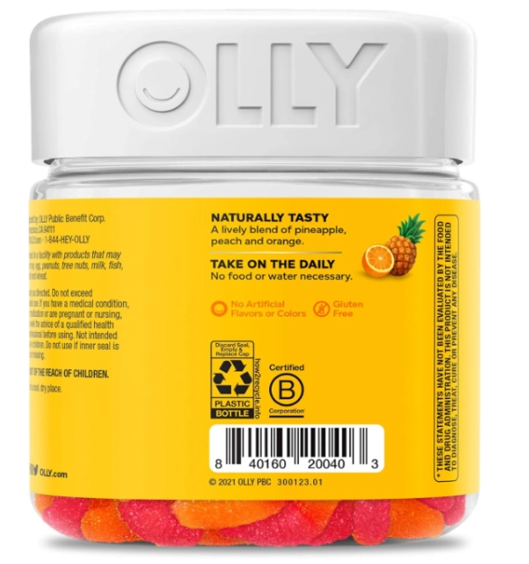 Helly Happy, Suporte ao Equilíbrio do Humor, Com Vitamina D e Açafrão, 60 Gomas, OLLY