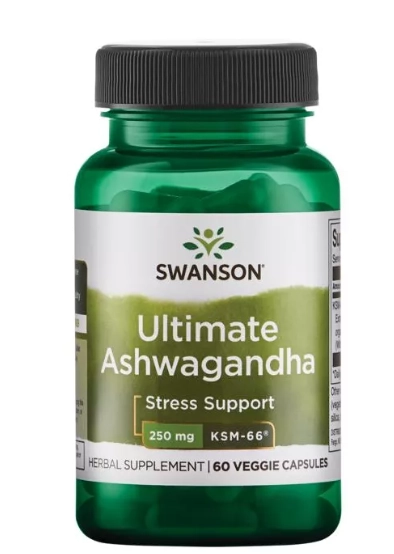 Ultimate Ashwagandha Ksm-66 250mg, 60 Cápsulas, Swanson