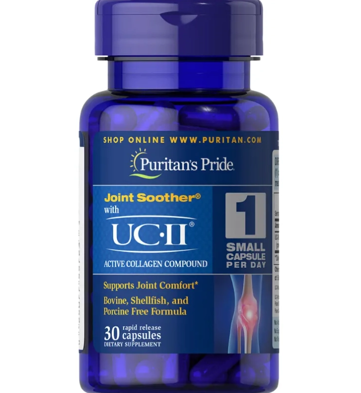 UC-II, 40mg, Colágeno Tipo II, Não desnaturado, 30 Cápsulas, Puritan's Pride