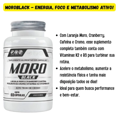 Moro Black, 60 Cápsulas, Flora Nativa
