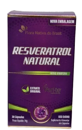 Resveratrol Natural, 30 Cápsulas, Flora nativa