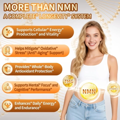 NMN Lipossomal 15 em 1, 2.000mg, 120  Cápsulas, Vivonu