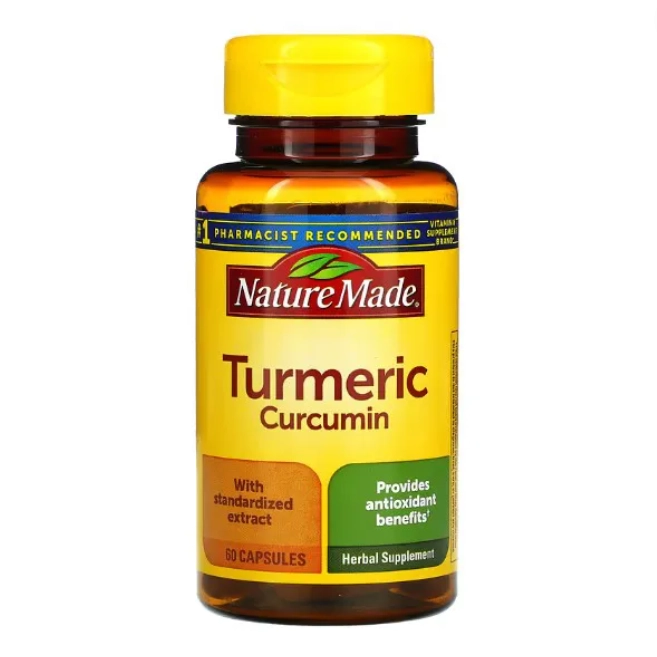 Turmeric (Cúrcuma), 500mg, 60 Cápsulas, Nature Made