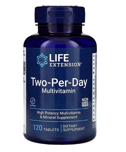 Multivitamínico Two-Per-Day, 120 Comprimidos, Life Extension