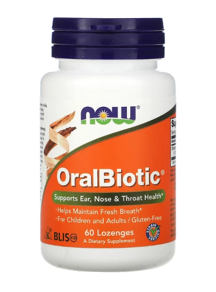 OralBiotic, 60 Pastilhas, Now