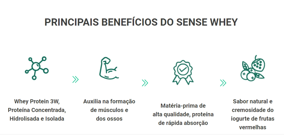 Sense Whey Performance Series, Sabor Chocolate com Avelã, 450g, Lauton Nutrition