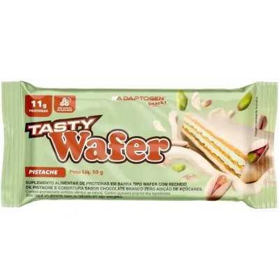 Tasty Wafer, Barra de Proteína, Sabores, 3 unidades 50g Cada, Adaptogen