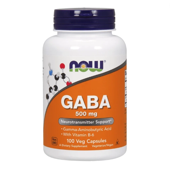 Gaba, 500mg, 100 cápsulas, Now