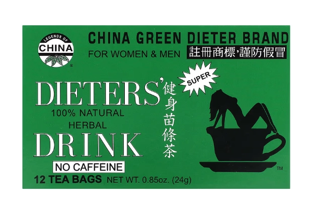 Chá Legends of China, bebida de ervas 100% natural de Dieter, sem cafeína, 12 saquinhos, Uncle Lee's Tea