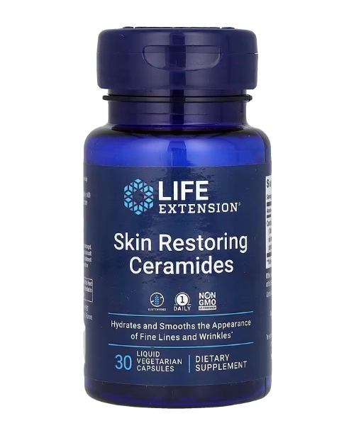Skin Restoring Ceramides,  Ceramidas Restauradoras da Pele, 30 Cápsulas, Life Extension
