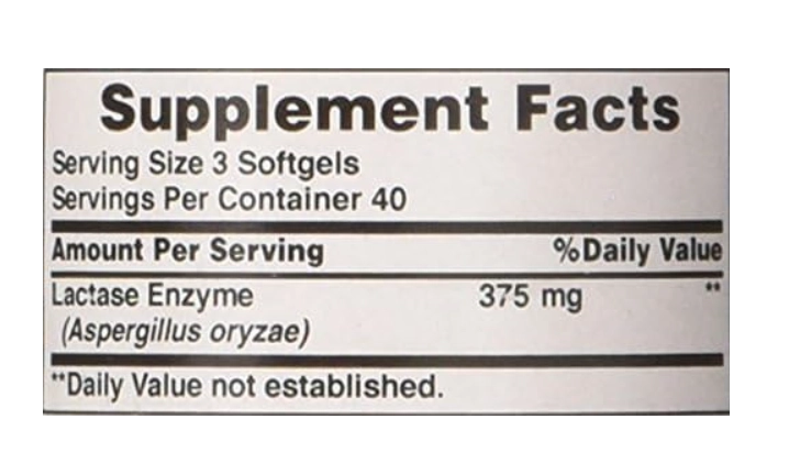 Lactase Enzyme, 120 Softgels, Puritan's Pride