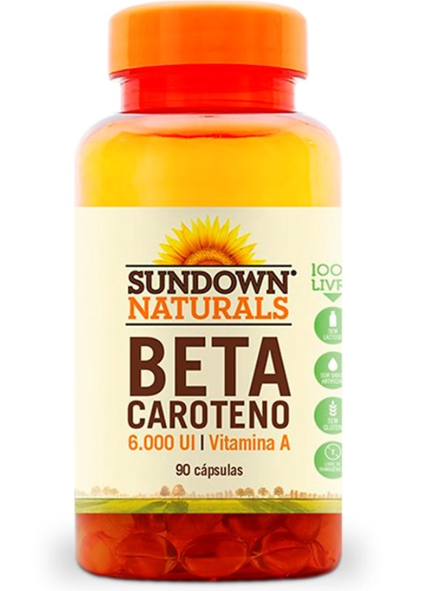 Beta Caroteno (Vitamina A), 2000 UI, 90 Cápsulas, Sundown