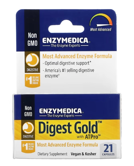 Digest Gold com ATPro, 21 Cápsulas, Enzymedica