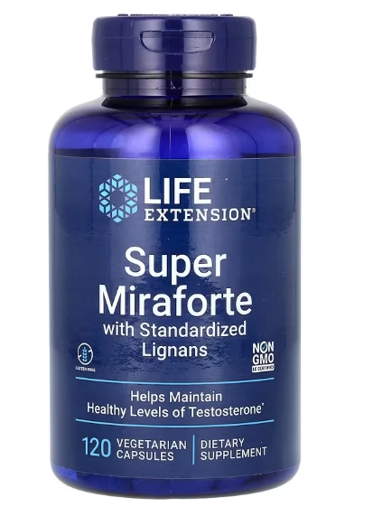Super Miraforte com Benefícios de Lignanas Padronizadas, 120 Cápsulas, Life Extension