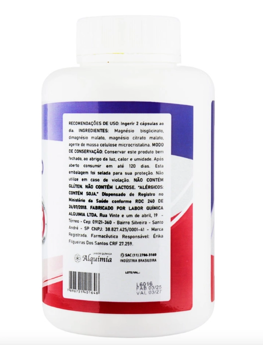 Sempree Tri Magnésio 350mg, 60 Capsulas, Alquimia