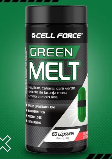 Termogênico Green Melt, 60 cápsulas, Cell Force