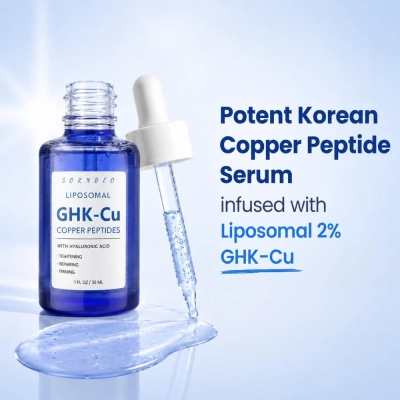 Sérum Facial de Peptídeos de Cobre com GHK-Cu Lipossomal 2%,  30ml, Sorndeo
