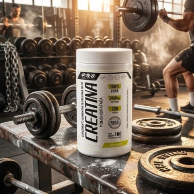 Creatina Monohidratada 100% Pura, 1kg, Sem Sabor, FNB Sports