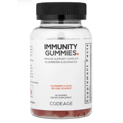 Immunity Gummies, Gomas para Imunidade, 60 Gomas  Sabor Framboesa, Codeage